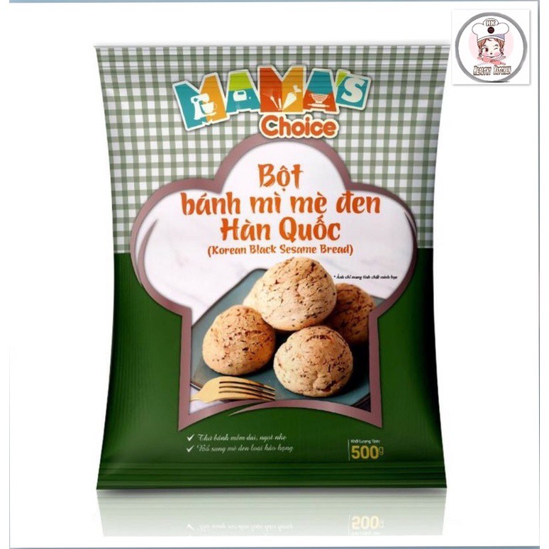 Bột làm bánh mì mè đen hàn quốc mama’s choice 500gr