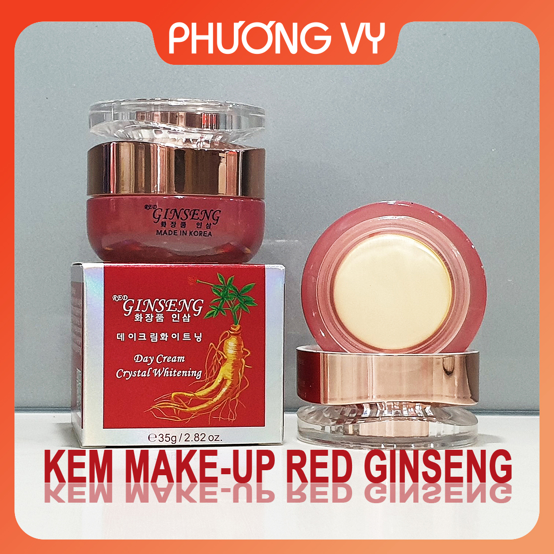 [CHÍNH HÃNG] Kem chống nắng Red Ginseng nhân sâm, giúp chống nắng và dưỡng ẩm cho da, kem nám Hàn Quốc, mỹ phẩm Ginseng.