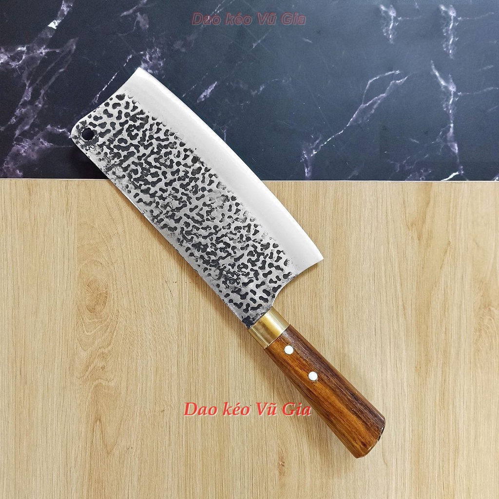 Dao chặt nhà bếp đầu long nhíp ô tô vân kiểu