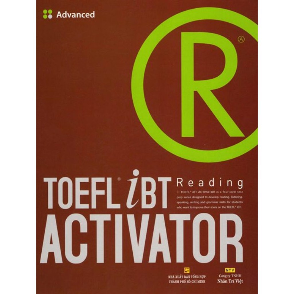 Ns minh tâm - sách - toefl ibt activator reading - advanced