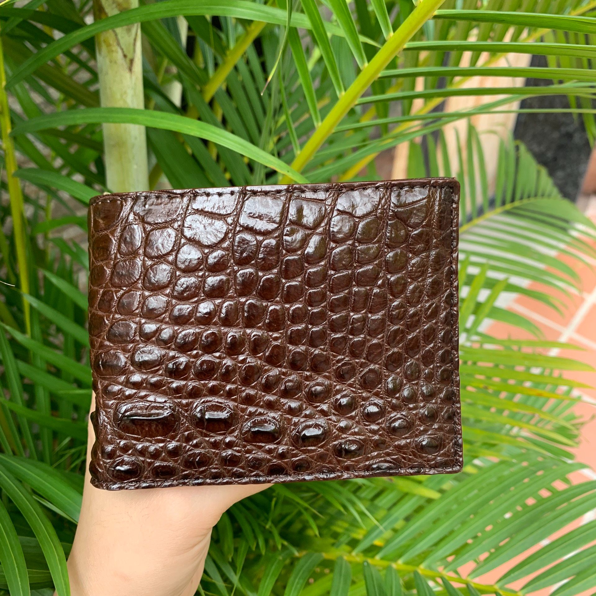 V1.Ví DA CÁ SẤU ,Ví 1 Mặt [ Mặt ngoài Da Cá Sấu mặt trong Da Bò ] và Ví 2 Mặt [ Cả trong và ngoài đều là Da Cá Sấu ]-[DA THẬT 100%]