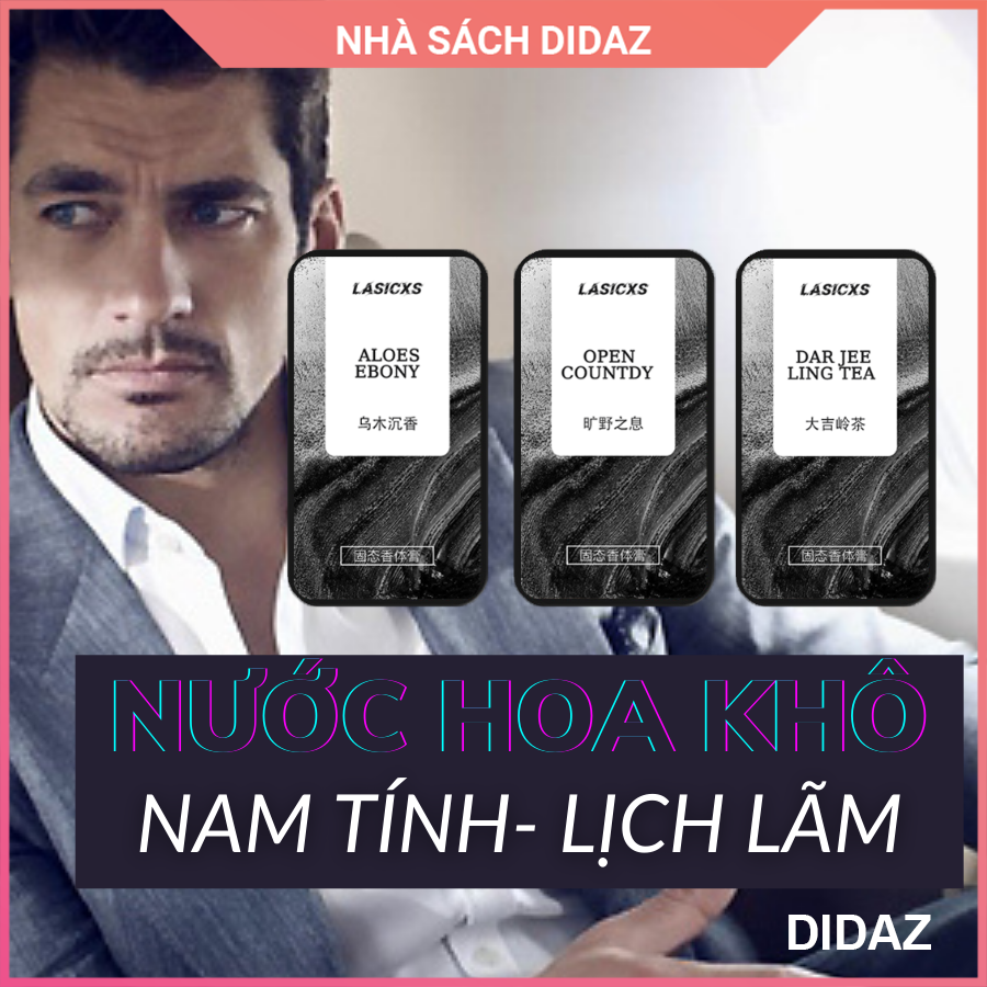 Nước Hoa Khô Nam LASICXS- TRẮNG chất hương tinh tế, nam tính , lưu hương
