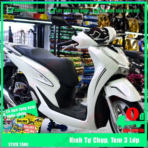 💚tem xe sh 150💚tem sh màu trắng💚tem sh 150 rời💚decal sh rời chỉ đen💚làm trùm hoặc rời theo yêu cầu💚