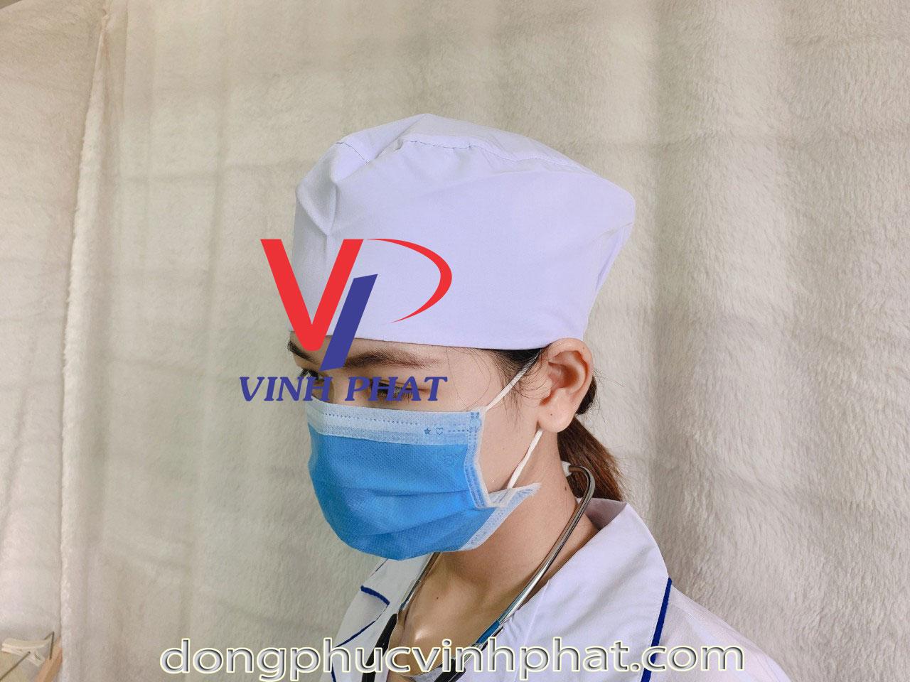 Nón blouse, nón đội trùm đầu y tế  dùng cho bác sỉ, y tá, phòng thí nghiệm, sản xuất