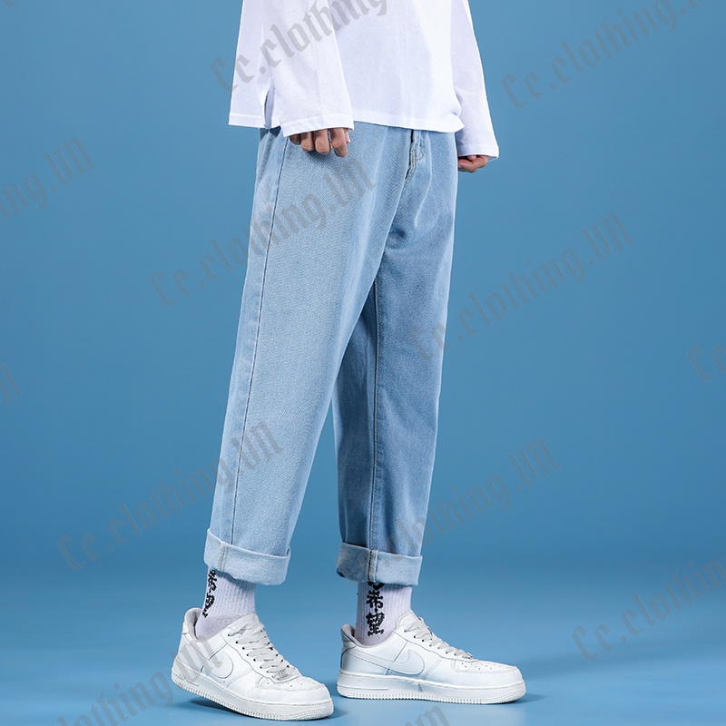 Quần Jean baggy nam , jeans unisex - Quần bò dáng suông rộng