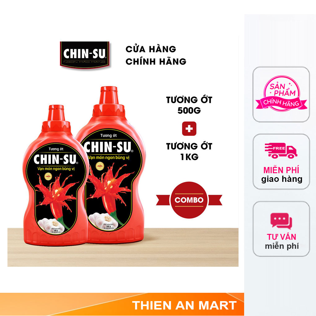 Tương ớt chinsu chai 250g - 500g - 1kg