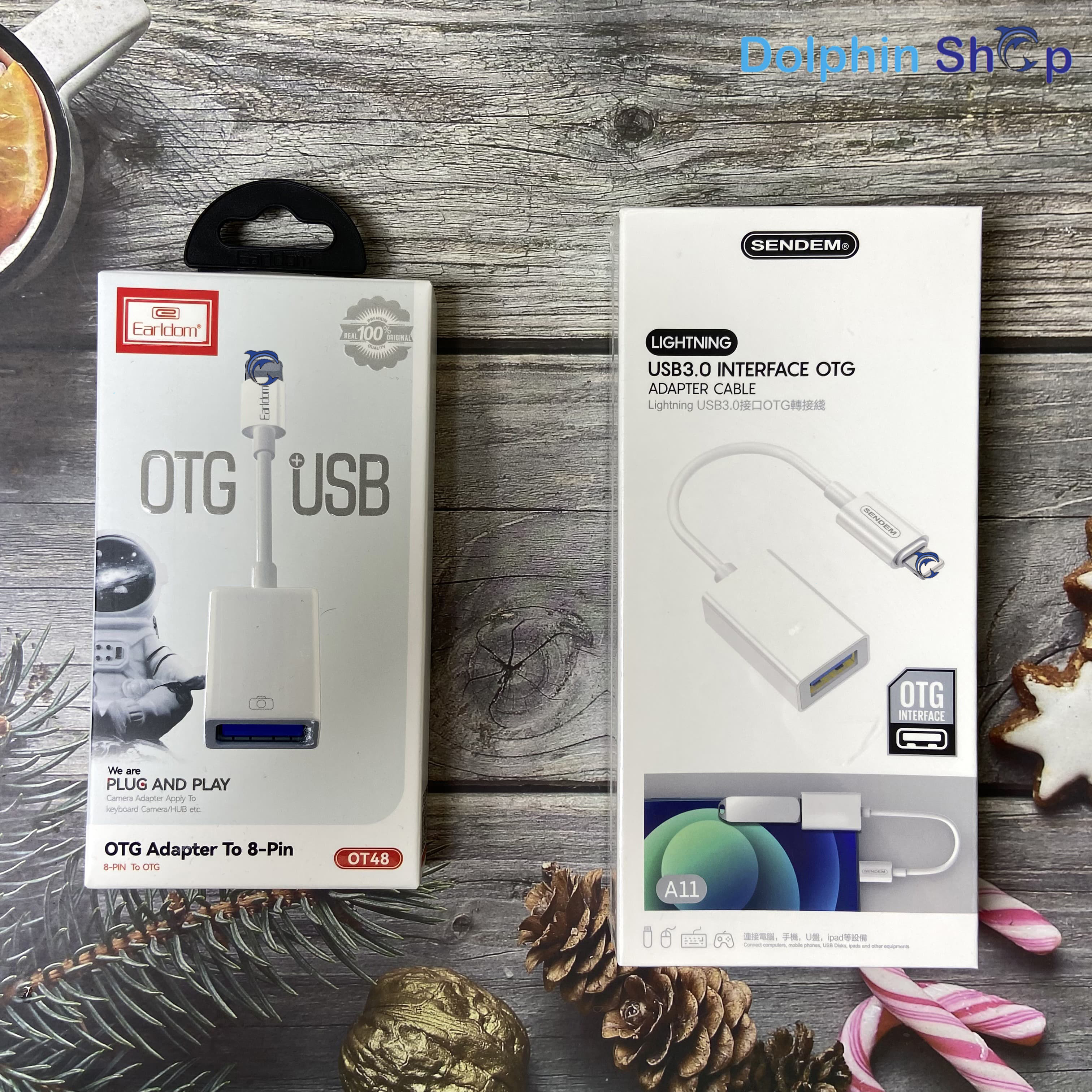 Cổng OTG iPhone, iPad Earldom OT48 / Sendem A11 Chuyển Đổi Từ Lightning Sang USB
