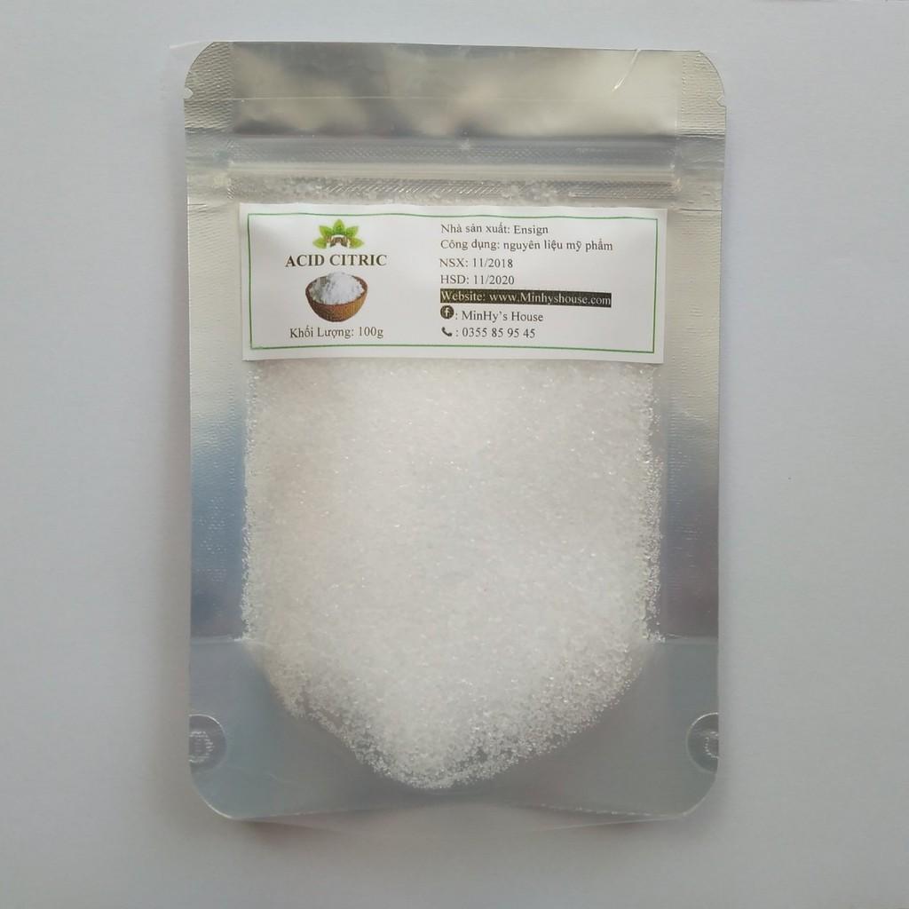100g Acid citric_Axit Chanh_Nguyên liệu làm mỹ phẩm handmade