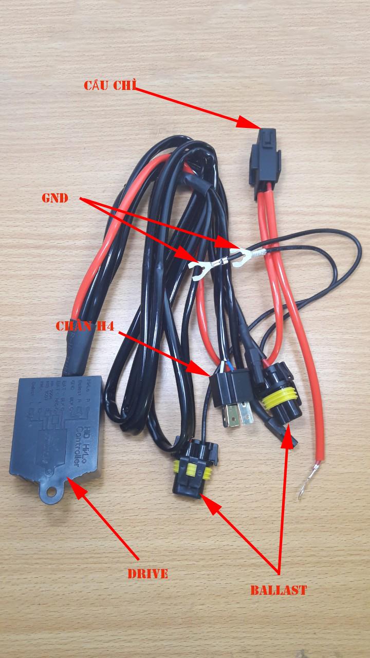 Dây chuyển đổi chân H4 2 ballast