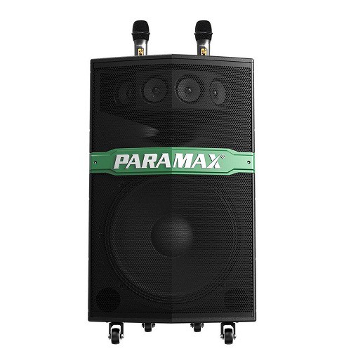 Loa kéo di động paramax go-300s tặng kèm 2 micro không dây, điều khiển