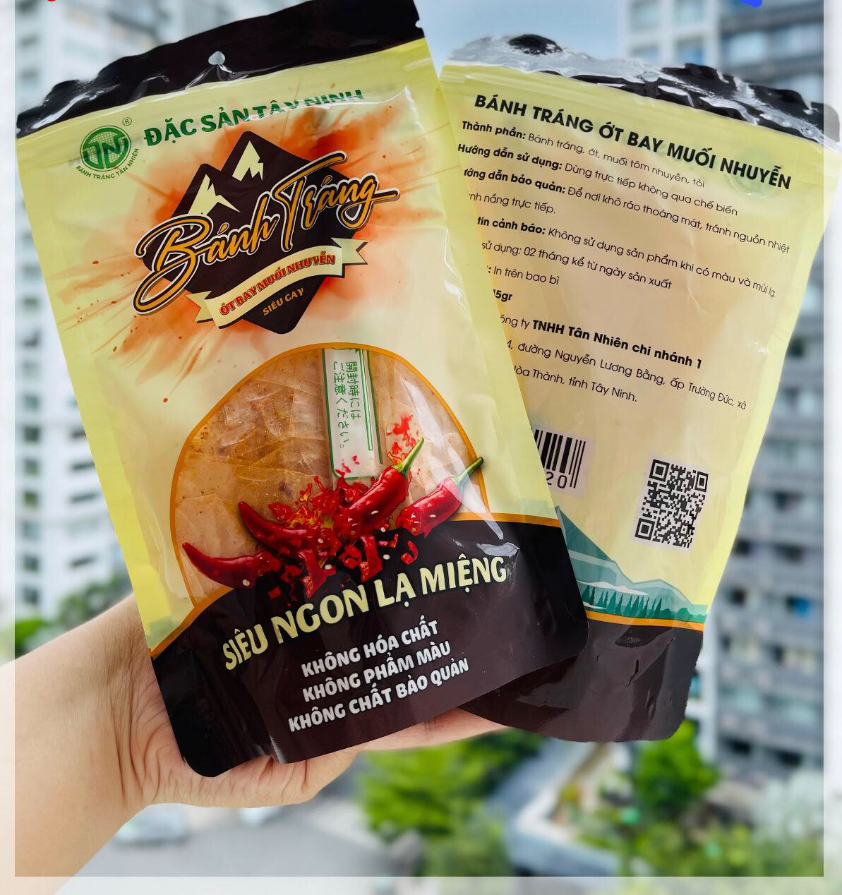 Bánh tráng ớt bay muối nhuyễn - ăn vặt bao mập