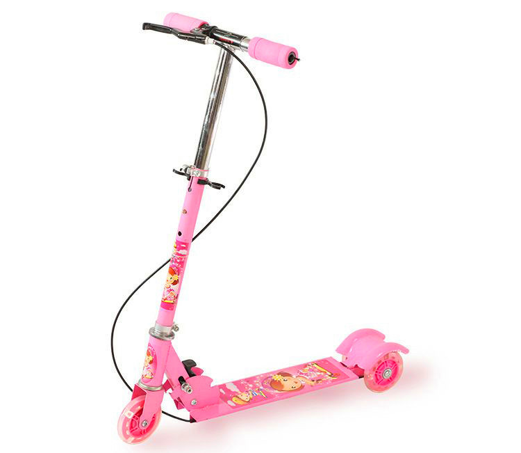 Xe trượt scooter ba bánh thông minh phát sáng, có phanh tay hãm cao cấp – hàng chính hãng gego