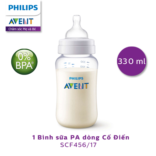 Bình sữa cổ hẹp philip avent 120ml scf970/17
