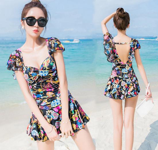 Bikini 1 mảnh hè 2019 - đồ bơi nữ kín đáo