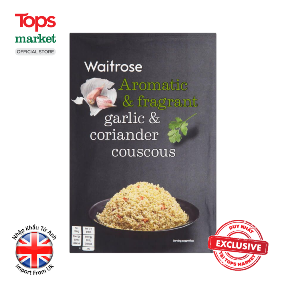 Couscous Tỏi Và Rau Mùi Waitrose & Partners 110G - Siêu Thị Tops Market