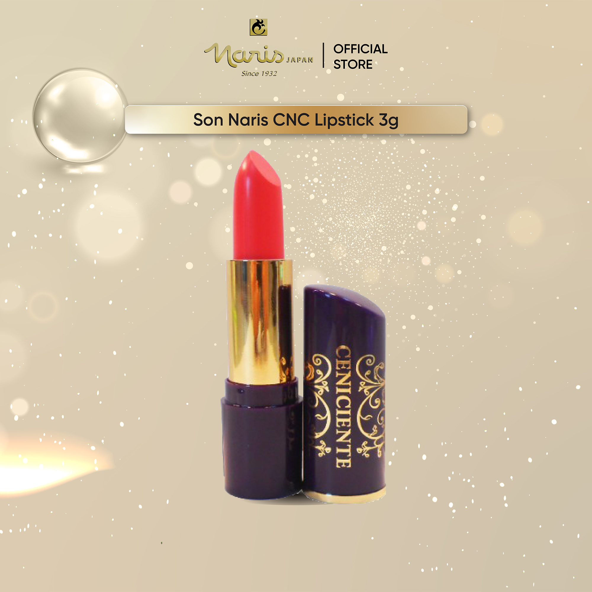 Son Naris CNC New Smooth Long Lasting Lipstick 3g/1 thỏi