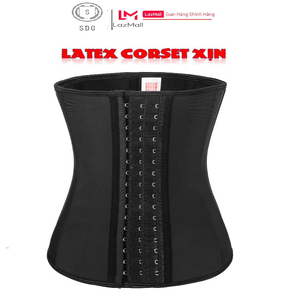 Đai Nịt Bụng Giảm Mỡ Xiết Eo Latex Chính Hãng 25 Xương Chuẩn 100%,Đai Nịt Bụng Latex Chính Hãng, Được Đổi Size Nếu Không Vừa- SDGOLD