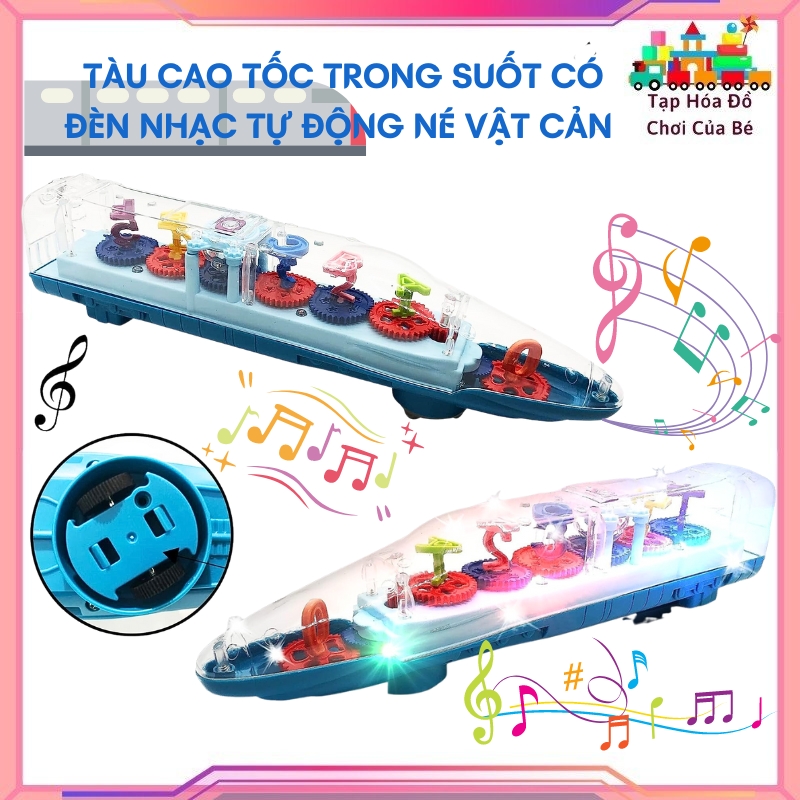 Xe đồ chơi trong suốt bánh răng có nhạc đèn thú vị chất lượng giá rẻ đồ chơi giáo dục học đếm cho bé đồ chơi tàu lửa đồ chơi xe lửa