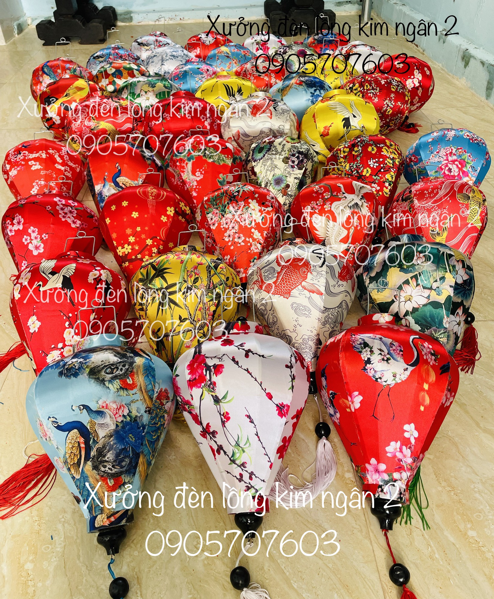 đèn lồng hội an phi 3d size 30cm vietname lanterns 30cm