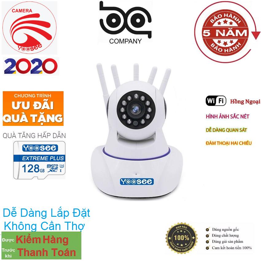 (TÙY CHỌN Thẻ Nhớ 128GB Trị Giá 450k - BH 5 NĂM 1 ĐỔI 1 TRONG 1 NĂM) - CAMERA WIFI - YOOSEE WIFI SIÊU NÉT 2.5 FULL HD 1920 x 1080P