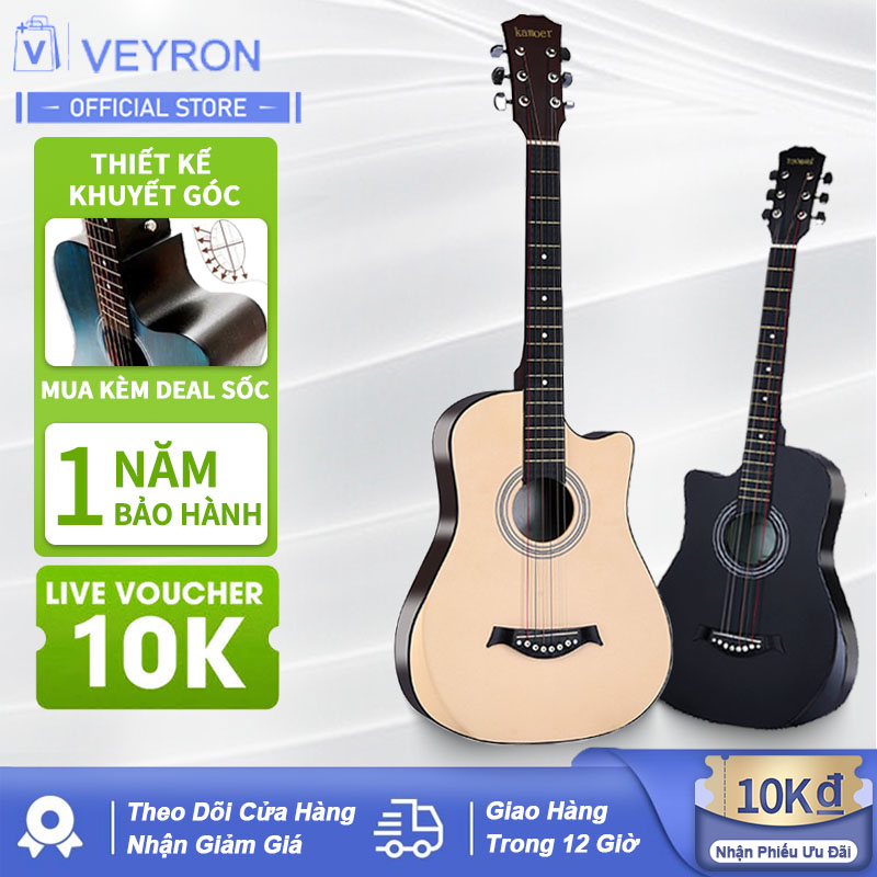 Đàn guitar acoustic dành cho người mới tập chơi,Khẩu âm thanh tự nhiên và chân thật, có độ bền cao, dễ dàng sử dụng cho,Nước sơn Pu mờ.