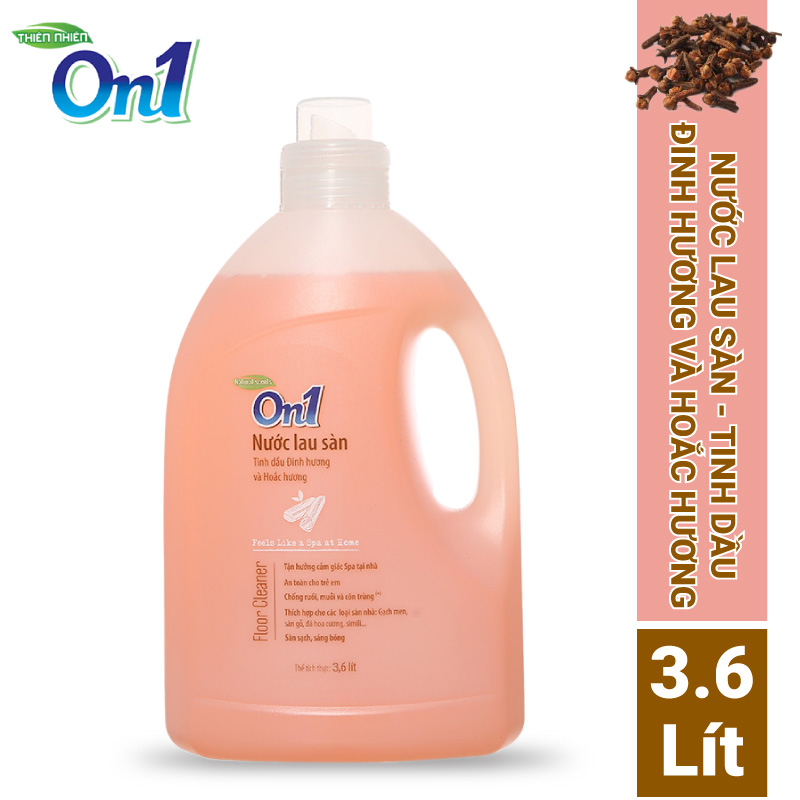 Nước lau sàn ON1 tinh dầu đinh hương và hoắc hương 3.6 lít LH301