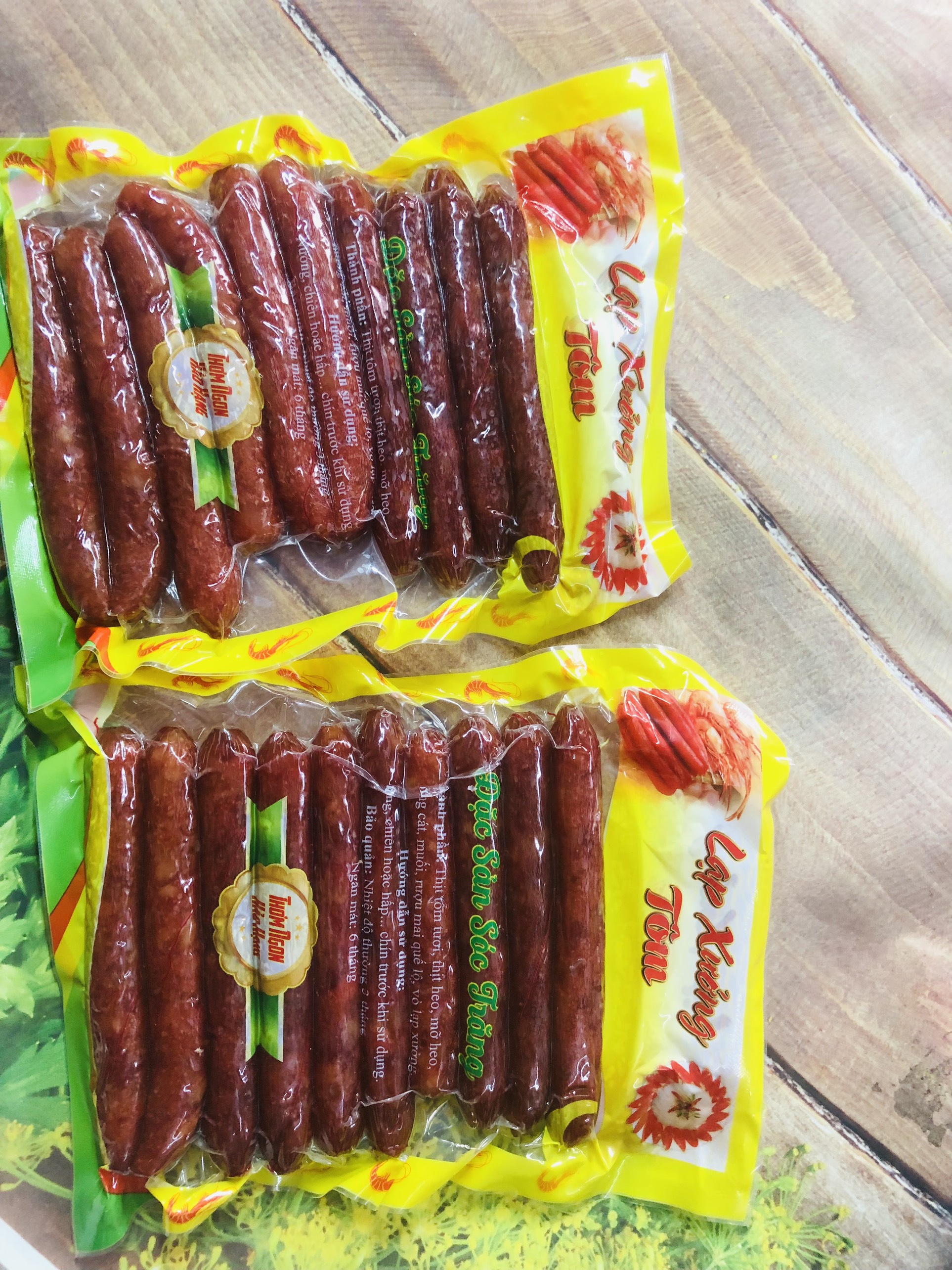 1Kg lạp xưởng Tôm _minhnhatfood