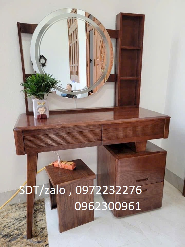 bàn trang điểm gỗ sồi N86 phòng ngủ