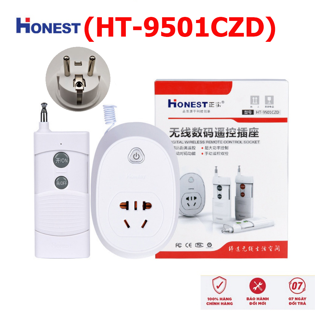 Ổ cắm điều khiển từ xa 1km công suất tải 3000W/30A- ổ cắm điện điều khiển từ xa