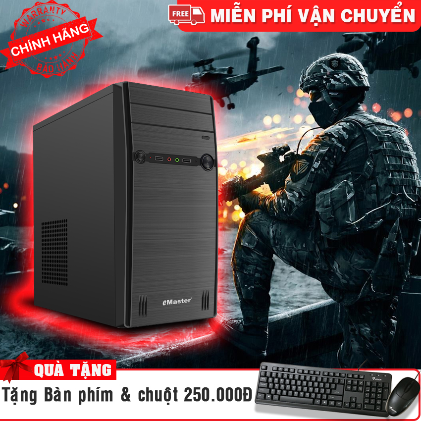 [Trả góp 0%]Thùng cây máy tính để bàn chơi game core i5 2400 Ram 8gb dùng cho học tập  văn phòng ( tặng bàn phím + chuột )