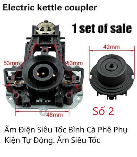 Đế ấm siêu tốc kèm công tắc