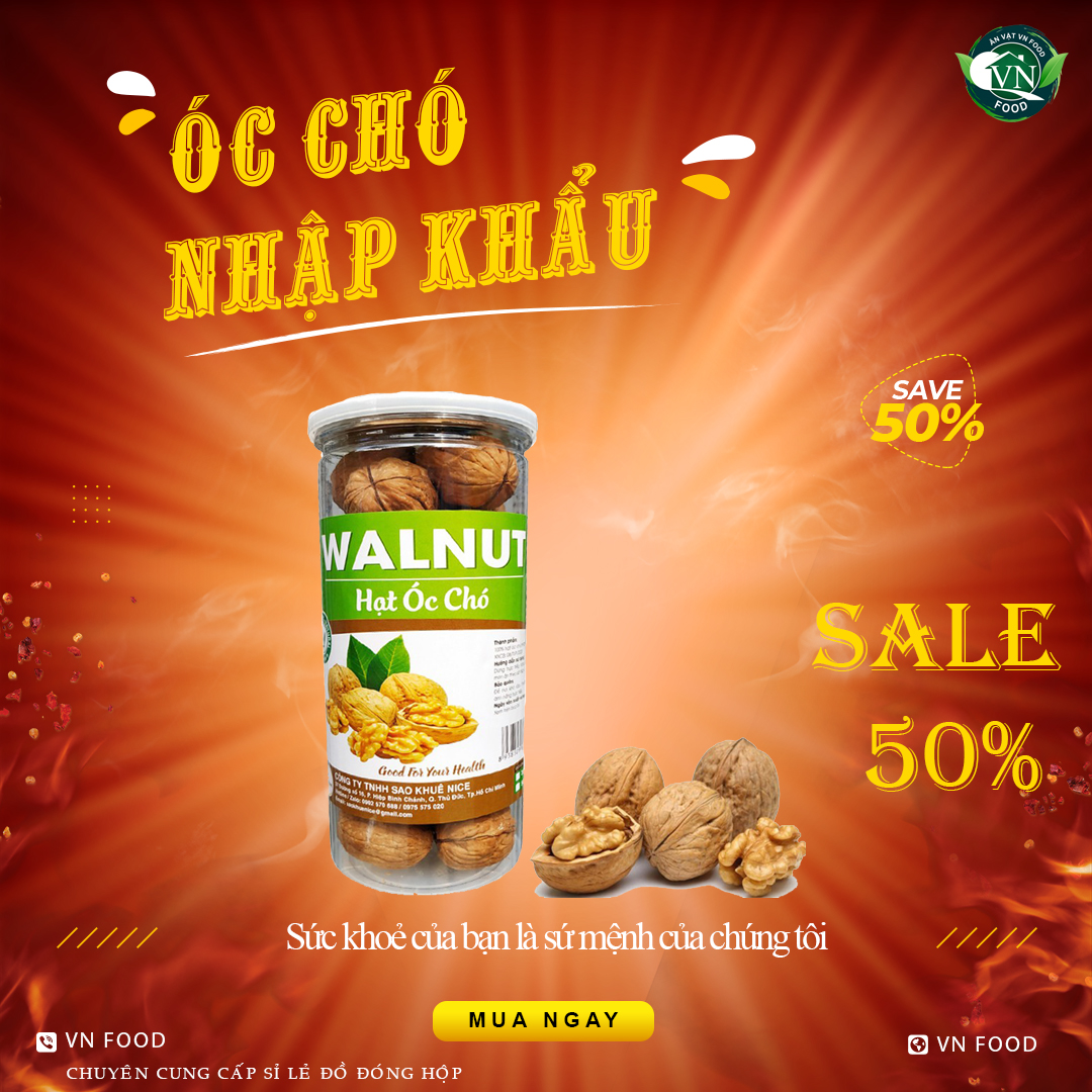 Quả óc chó nhập khẩu cao cấp - hũ 300g