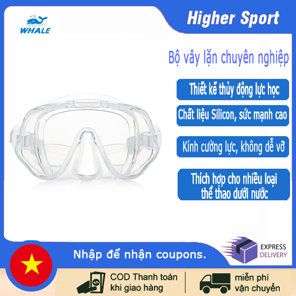 WHALE MK-1000 kính bơi người lớn bơi chống sương mù chống uv Kính bảo hộ hồ bơi nước có tầm nhìn rõ ràng