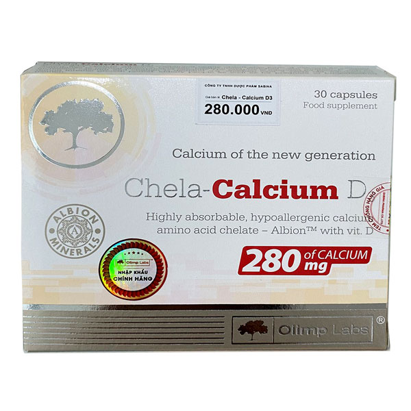 Viên uống calci Chela calcium D3 - Bổ sung canxi D3 hữu cơ
