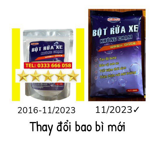 Combo 5 gói bột rửa xe không chạm One Wash V2