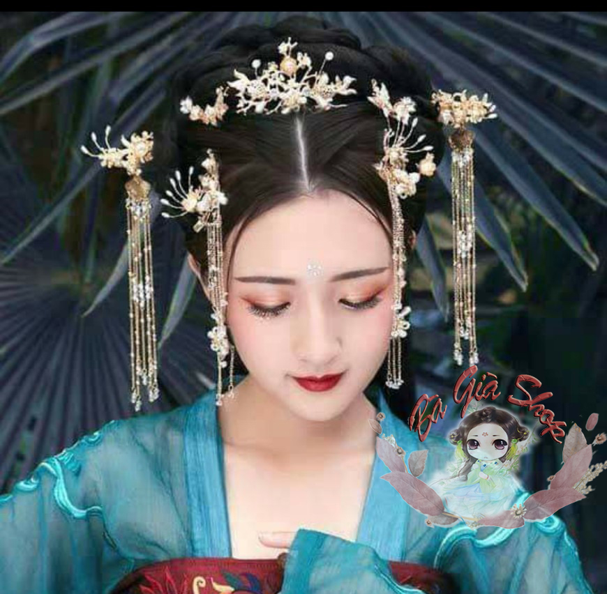 Set trang sức tóc cổ trang nhiều món