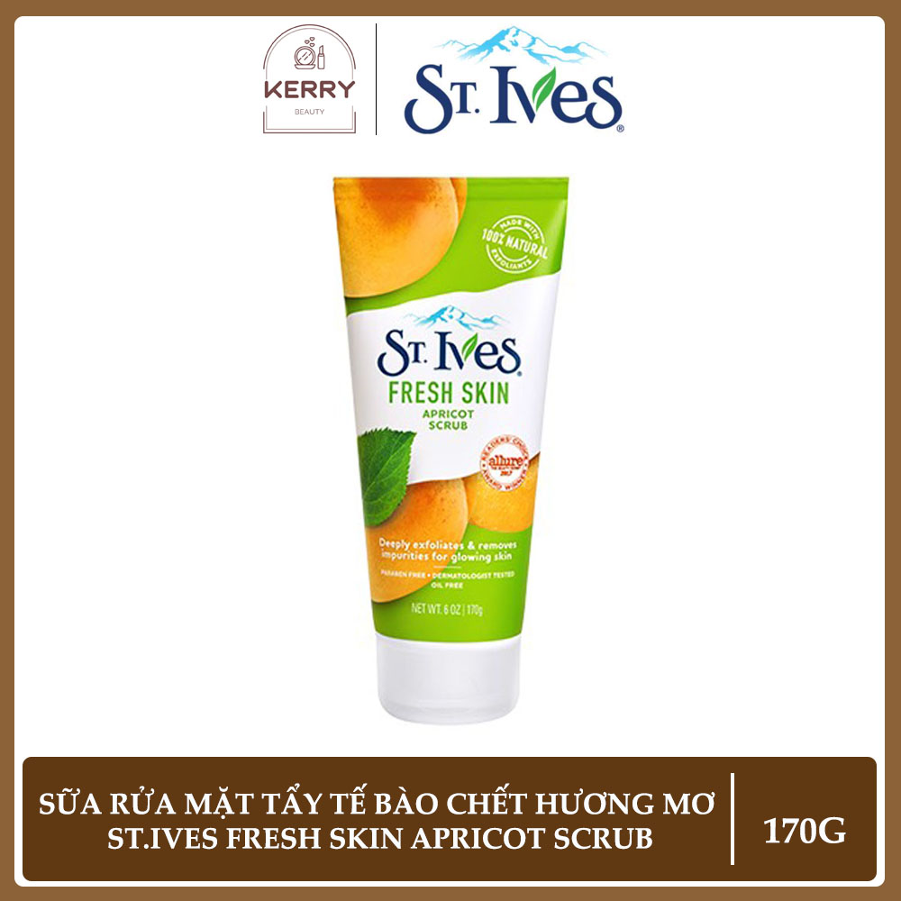 Sữa rửa mặt st.ives tẩy tế bào chết hương mơ 170g