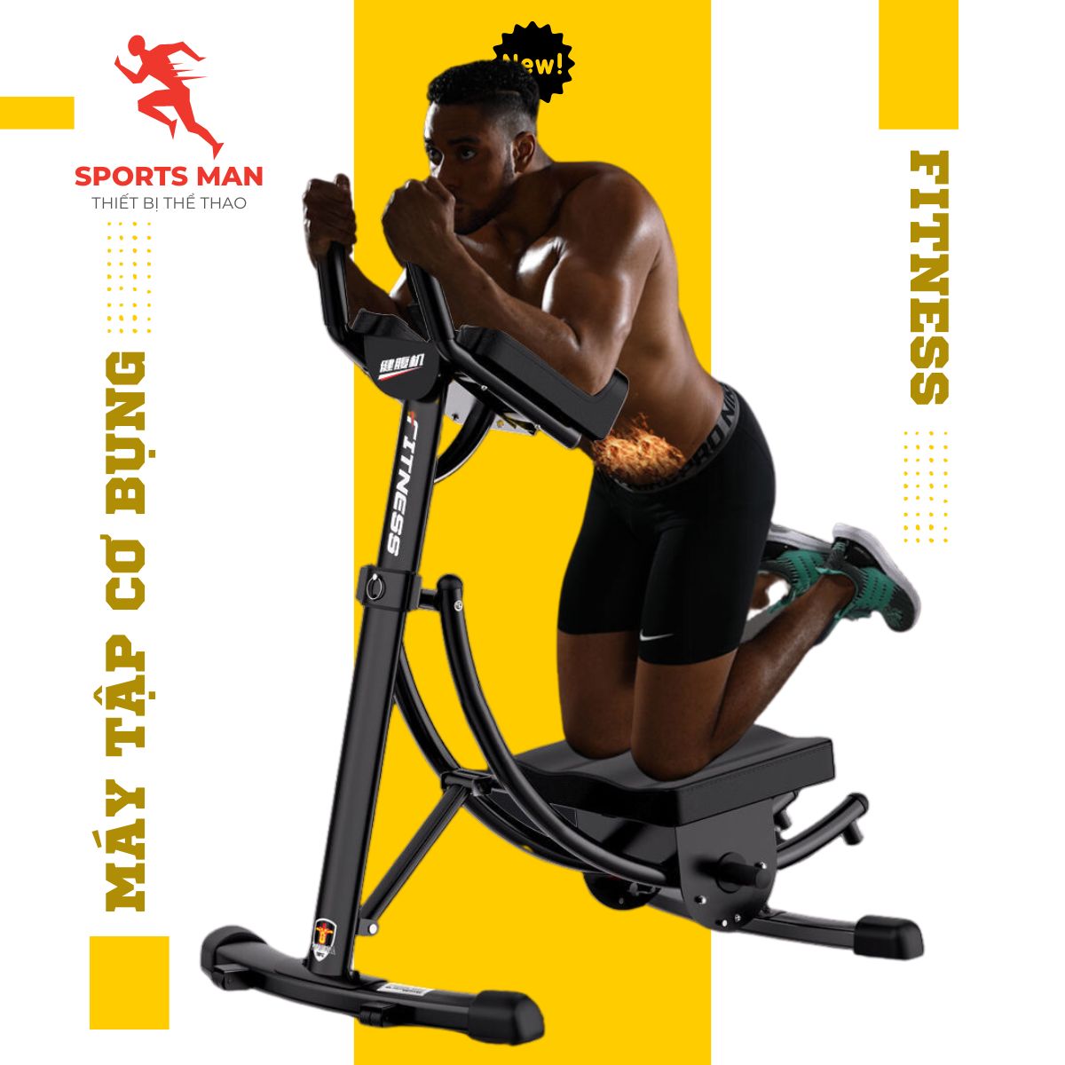 Máy tập bụng cao cấp abs mã vn02 - máy tập gym tại nhà - máy tập eo tập đùi - máy tập cơ bảo hành 6 tháng