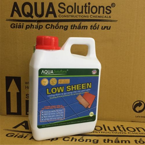 Chống thấm tạo bóng gạch đất nung LOW SHEEN - bình 1 kg | keo Chống thấm tạo bóng gạch tàu, chất Chống thấm tạo bóng tường gạch xây