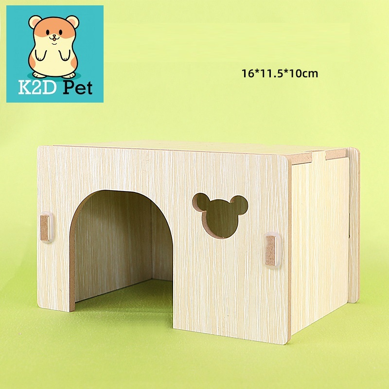 P30 Nhà ngủ gỗ hamster nhiều hình cho hamster - 9