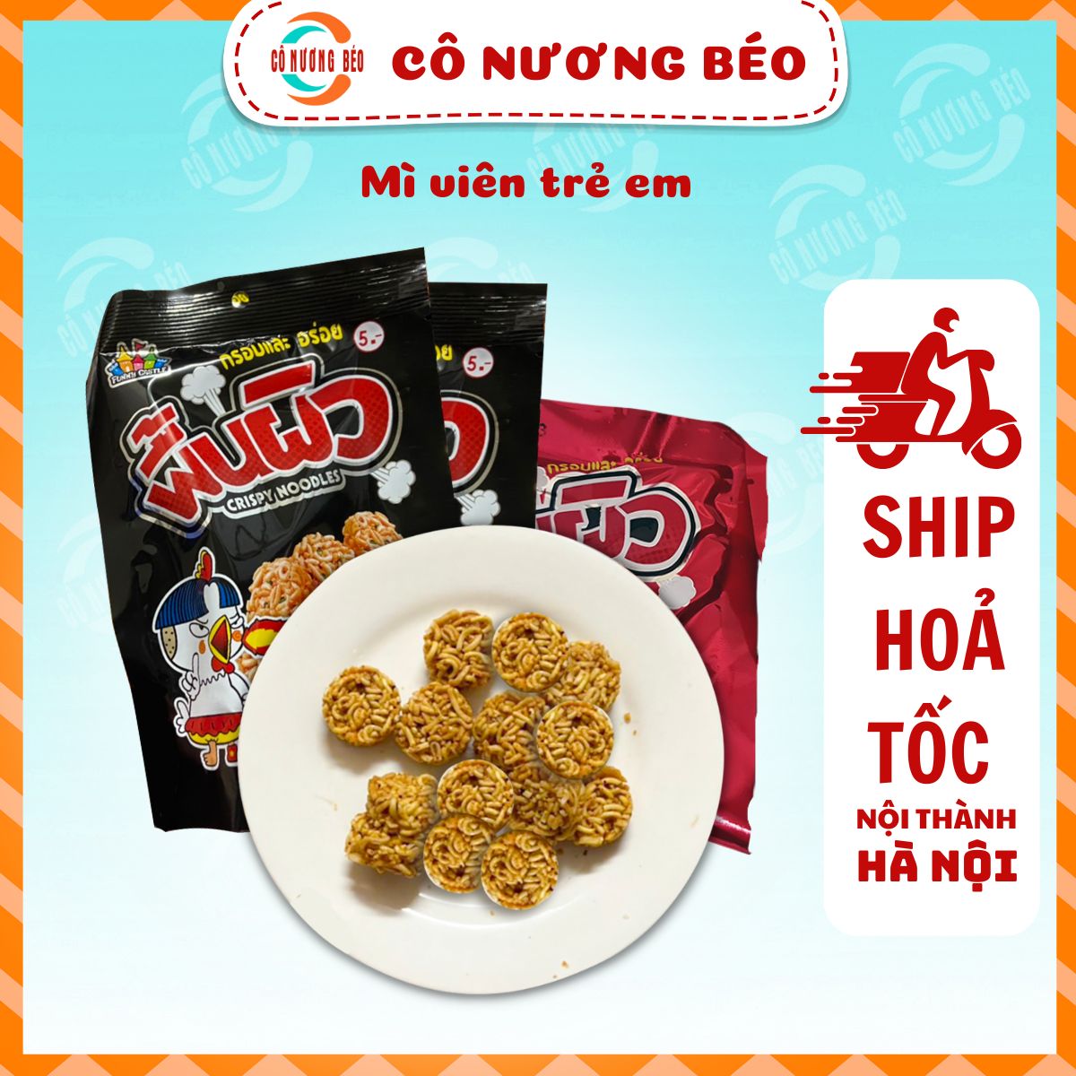 Mì tôm gà cay thái lan snack viên mì trẻ em gà cay - đồ ăn vặt cô nương béo