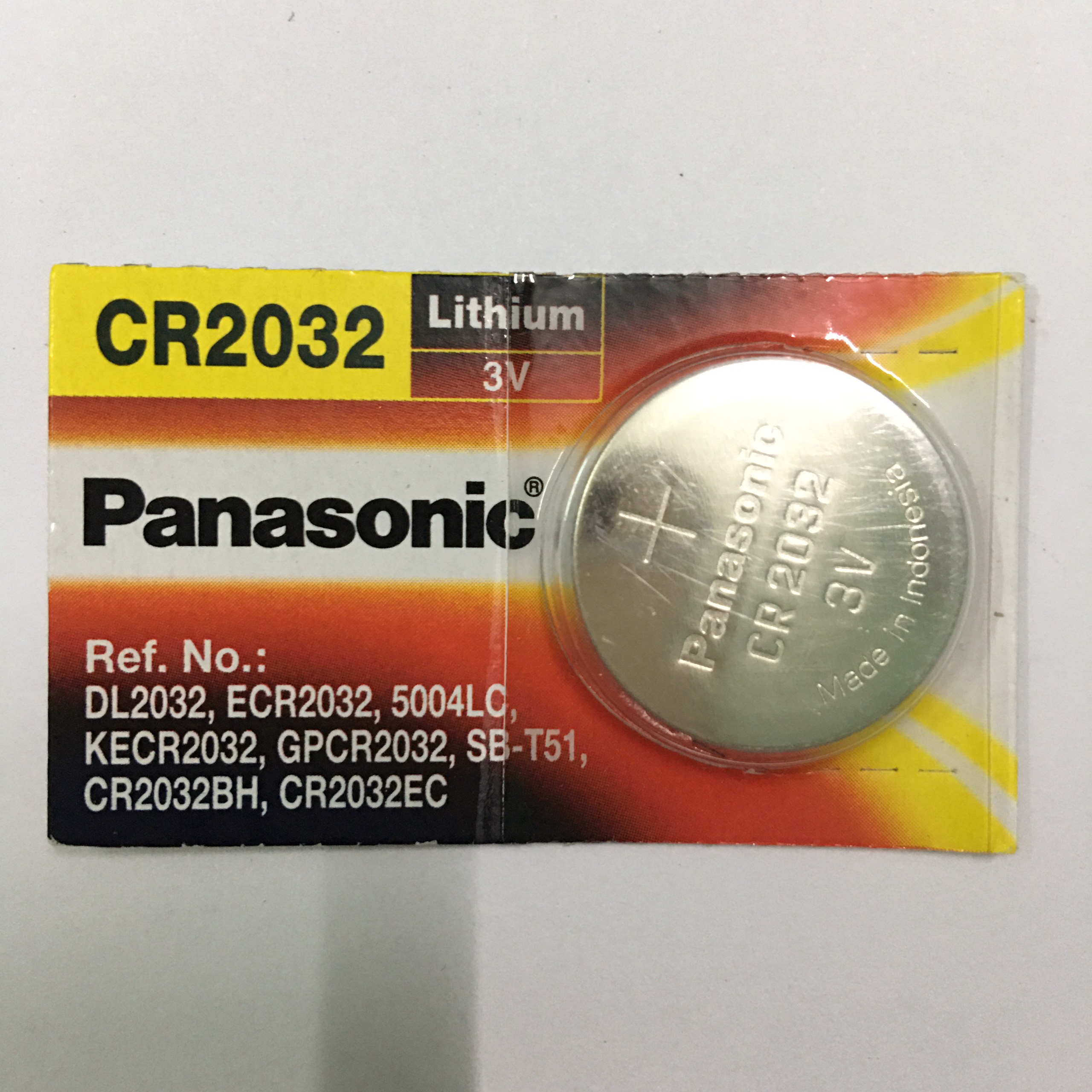 Pin CR2032 Panasonic Lithium 3V Vỉ 1 Viên Made in Indonesia