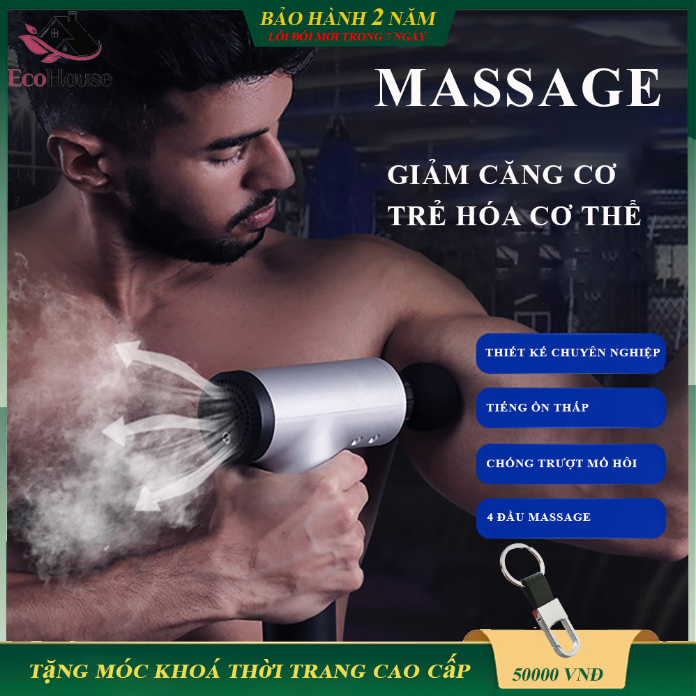 Máy massage cầm tay cao cấp 6 cấp độ, hỗ trợ mát xa chuyên sâu, giảm đau cơ, cứng khớp, quà tặng cho sức khỏe, bảo hành 2 năm, lỗi đổi mới trong 7 ngày đầu nhận hàng