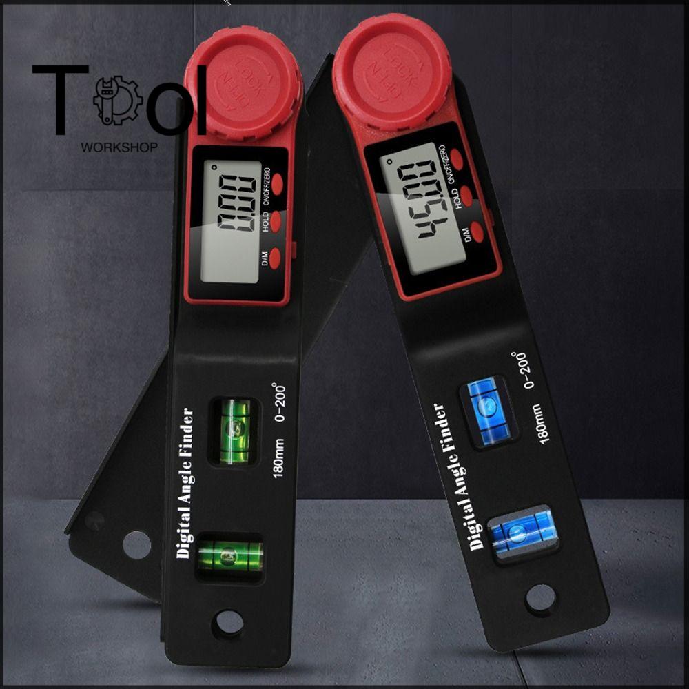 Dụng cụ kỹ thuật số 2 trong 1 Góc nghiêng Máy đo góc điện tử độ chính xác cao Dụng cụ đo góc di động