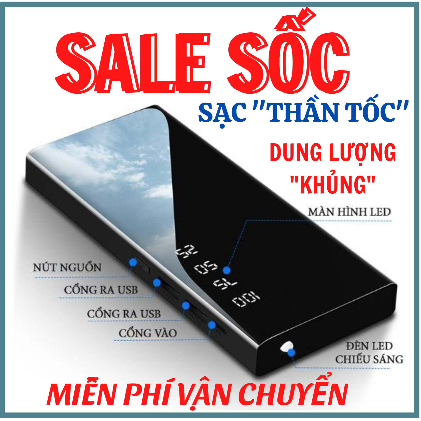 - SẠC DỰ PHÒNG THIẾT KẾ MẶT GƯƠNG CAO CẤP HIỂN THỊ PHẦN TRĂM PIN DUNG LƯỢNG 30000MAH - PIN DỰ PHÒNG 2 CỔNG SẠC HỖ TRỢ SẠC NHIỀU THIẾT BỊ CÙNG LÚC