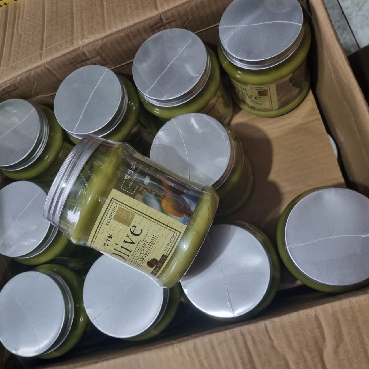 Hấp dầu olive mềm mượt nắp thiết 1000ml
