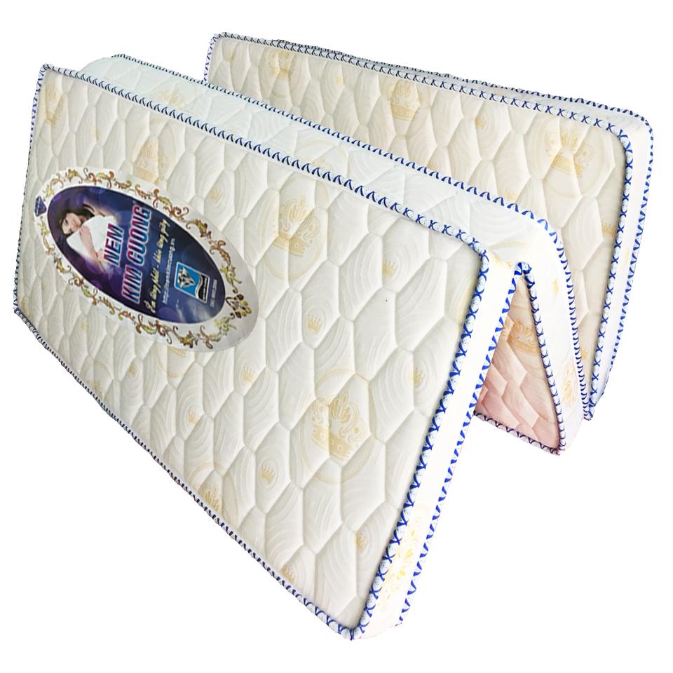 (FREE SHIP ) Nệm Cao Su Gấp 3 Kim Cương Tổng Hợp 1m8x2mx12cm ( Giao Màu Ngẫu Nhiên )
