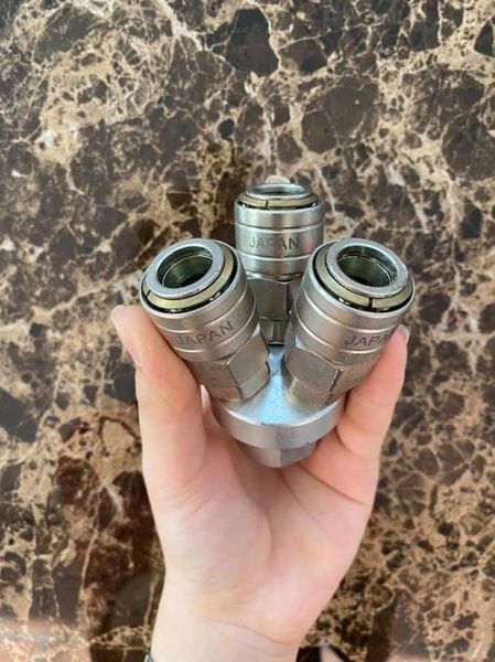 Đầu chia hơi 3 chạc Nhật ( Bộ chia hơi máy nén khí )