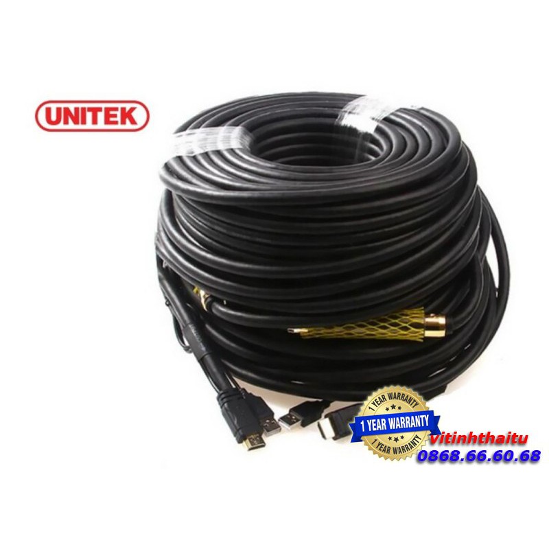 Cáp hdmi unitek chính hãng cao cấp + usb unitek