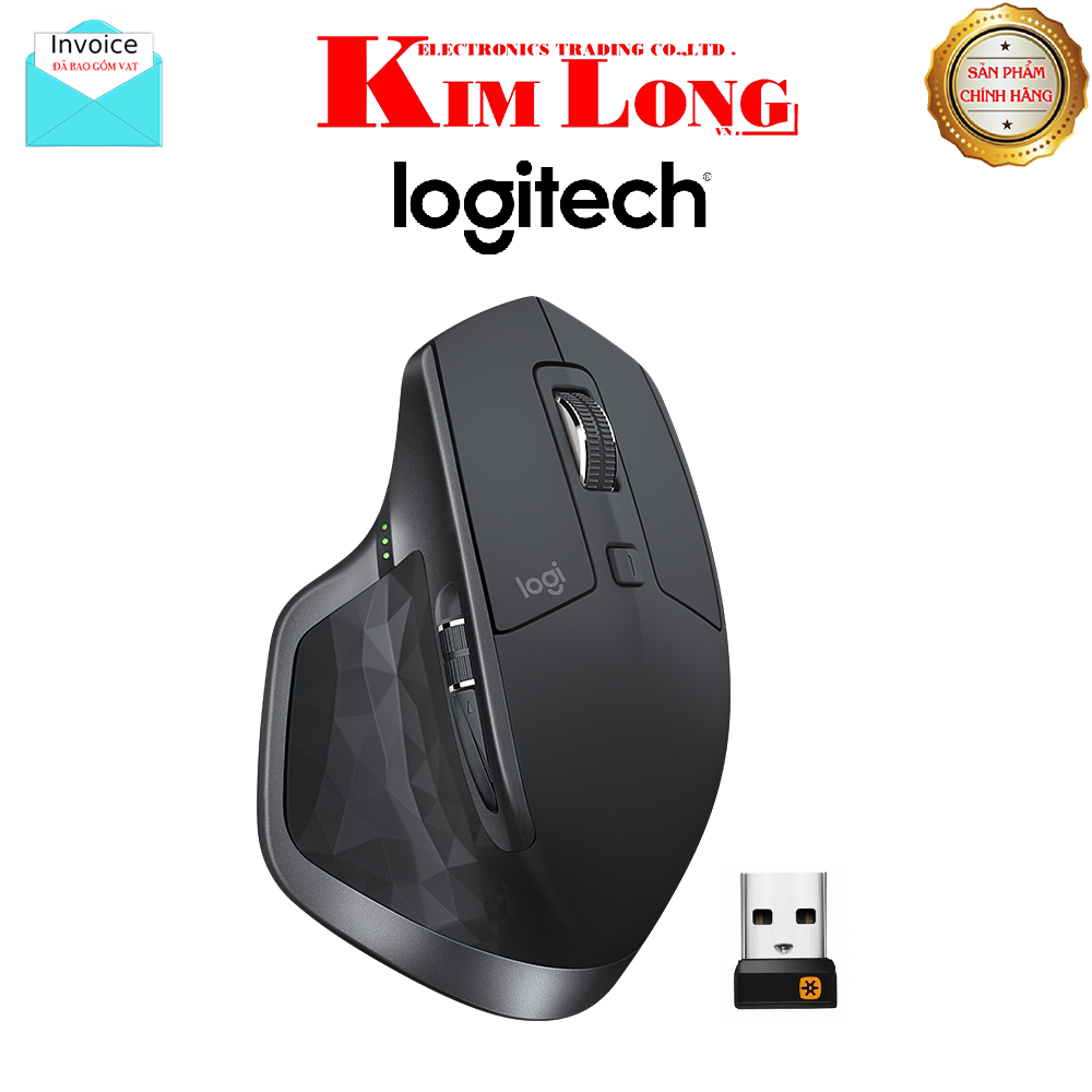 Chuột Logitech Mx Master 2S không dây - Kết nối cùng lúc 3 thiết bị - Bảo hành 12 tháng chính hãng